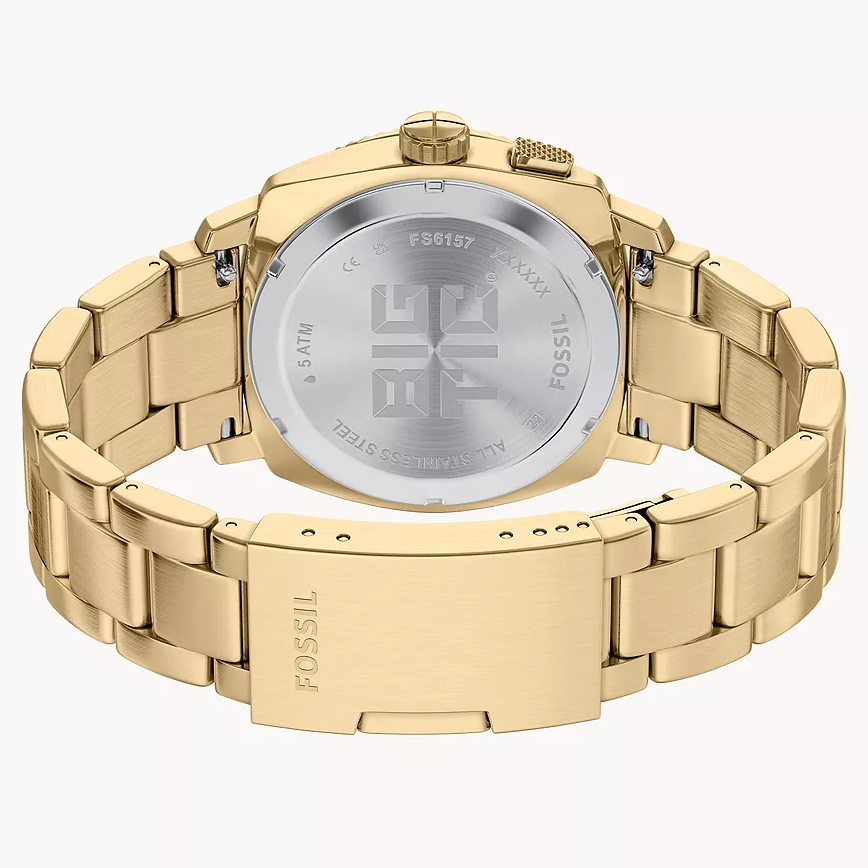 Fossil Machine de hombre correa de metal – FS6157