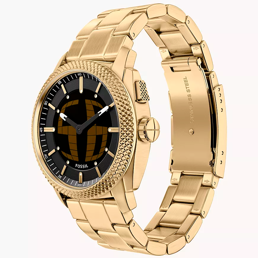 Fossil Machine de hombre correa de metal – FS6157