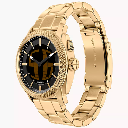 Fossil Machine de hombre correa de metal – FS6157