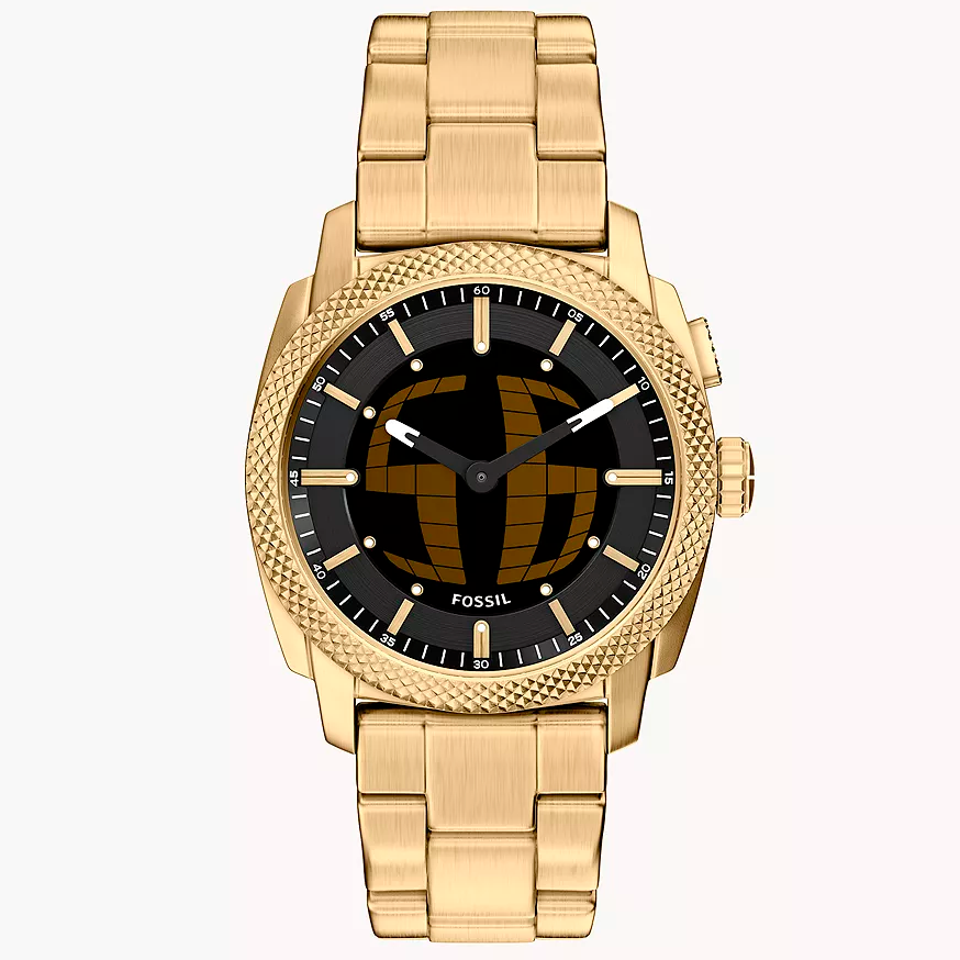 Fossil Machine de hombre correa de metal – FS6157