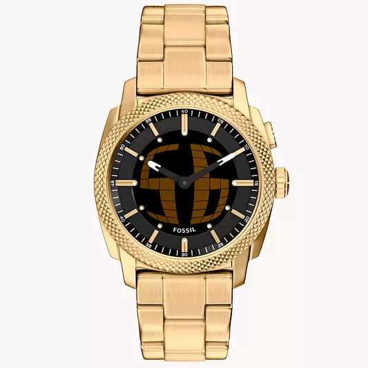 Fossil Machine de hombre correa de metal – FS6157