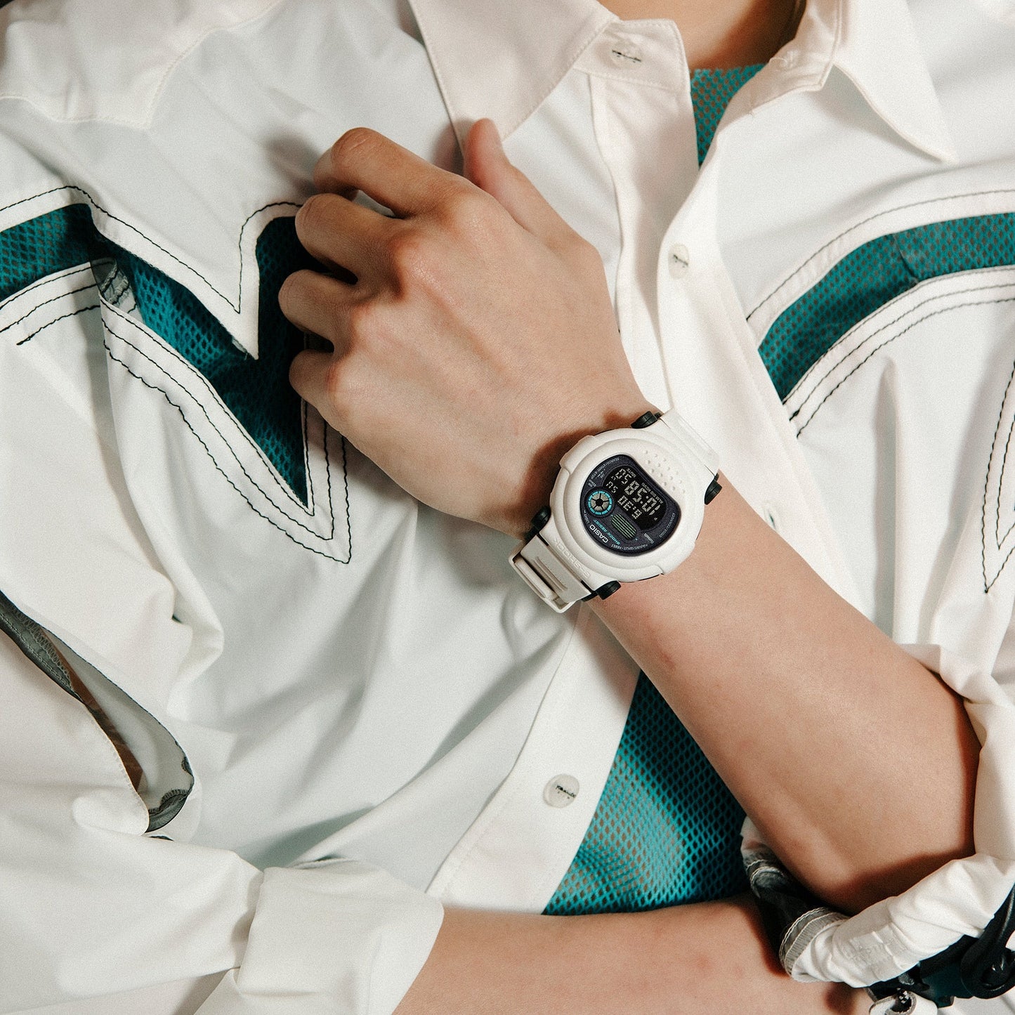 G-Shock Digital de Caucho para Hombre con Bisel Intercambiable con Bluetooth – G-B001SF-7