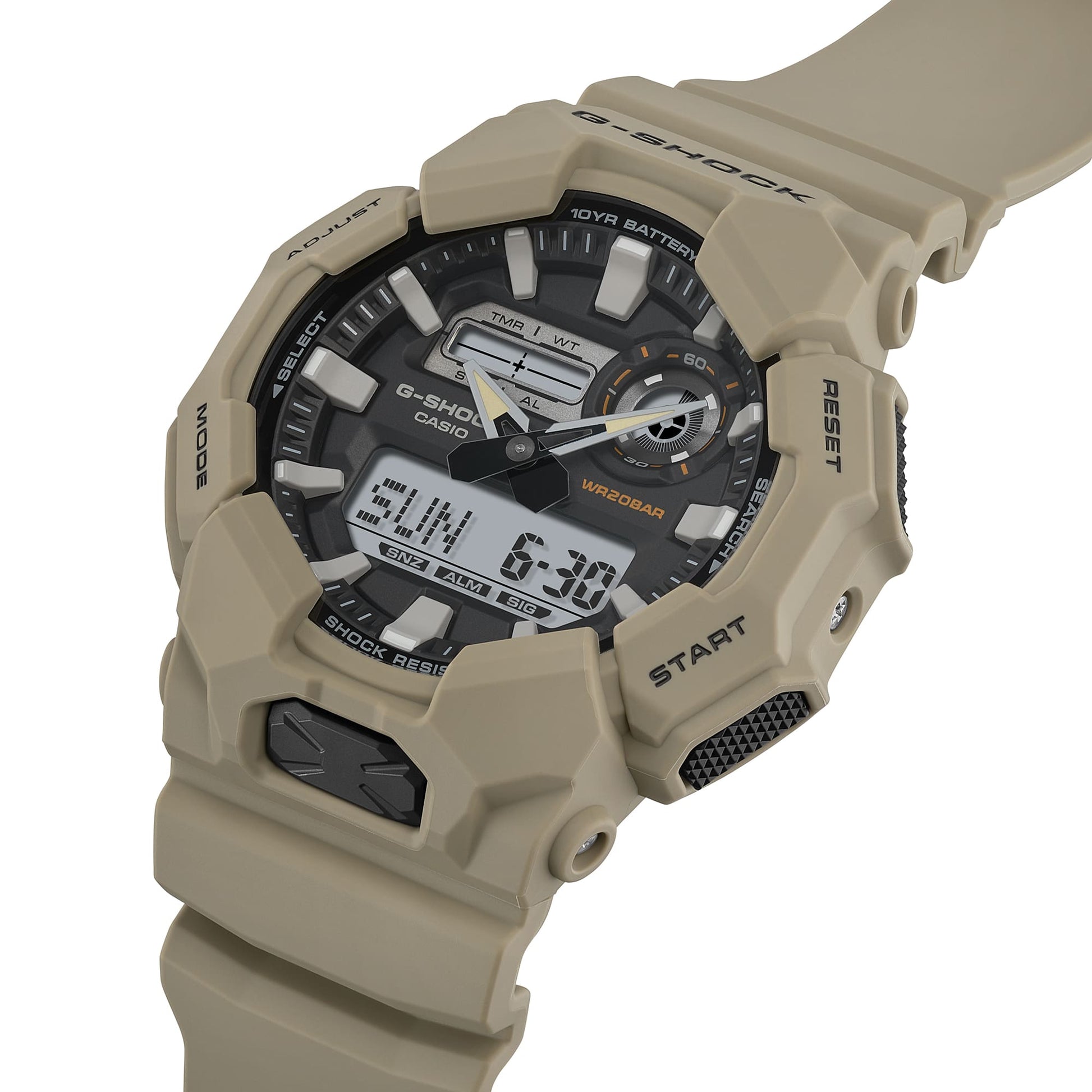 G-Shock sport para caballero pulsera de caucho – GA-010-5A