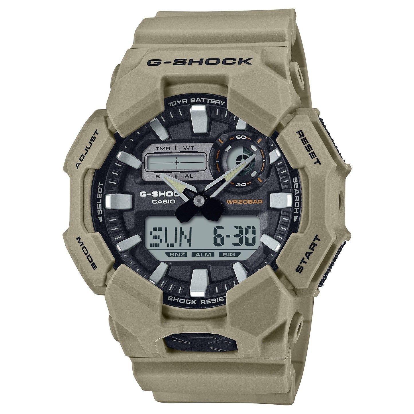 G-Shock sport para caballero pulsera de caucho – GA-010-5A