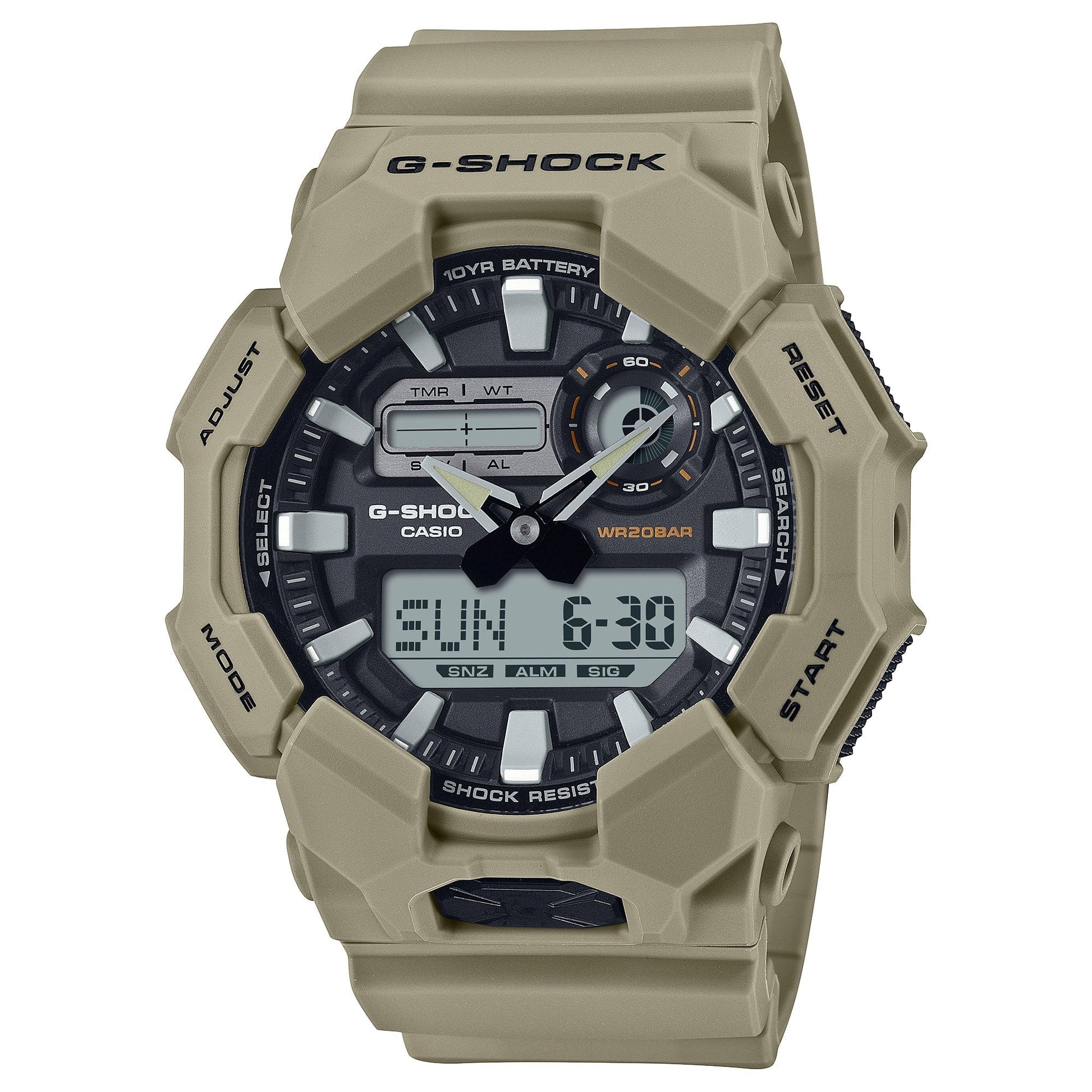 G-Shock sport para caballero pulsera de caucho – GA-010-5A