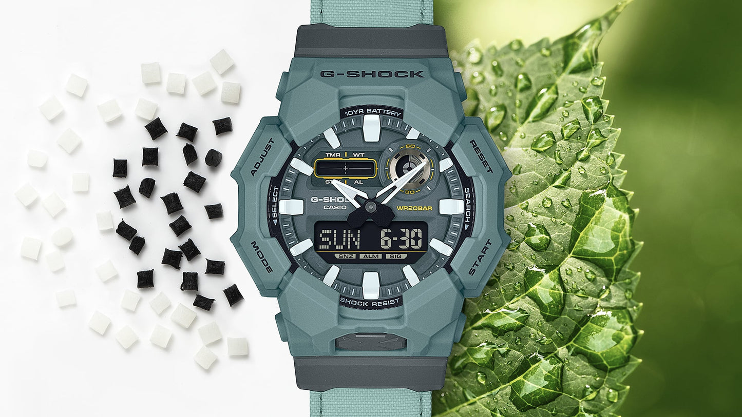 G-Shock de hombre correa de tela 10 años de batería – GA-010CE-2A