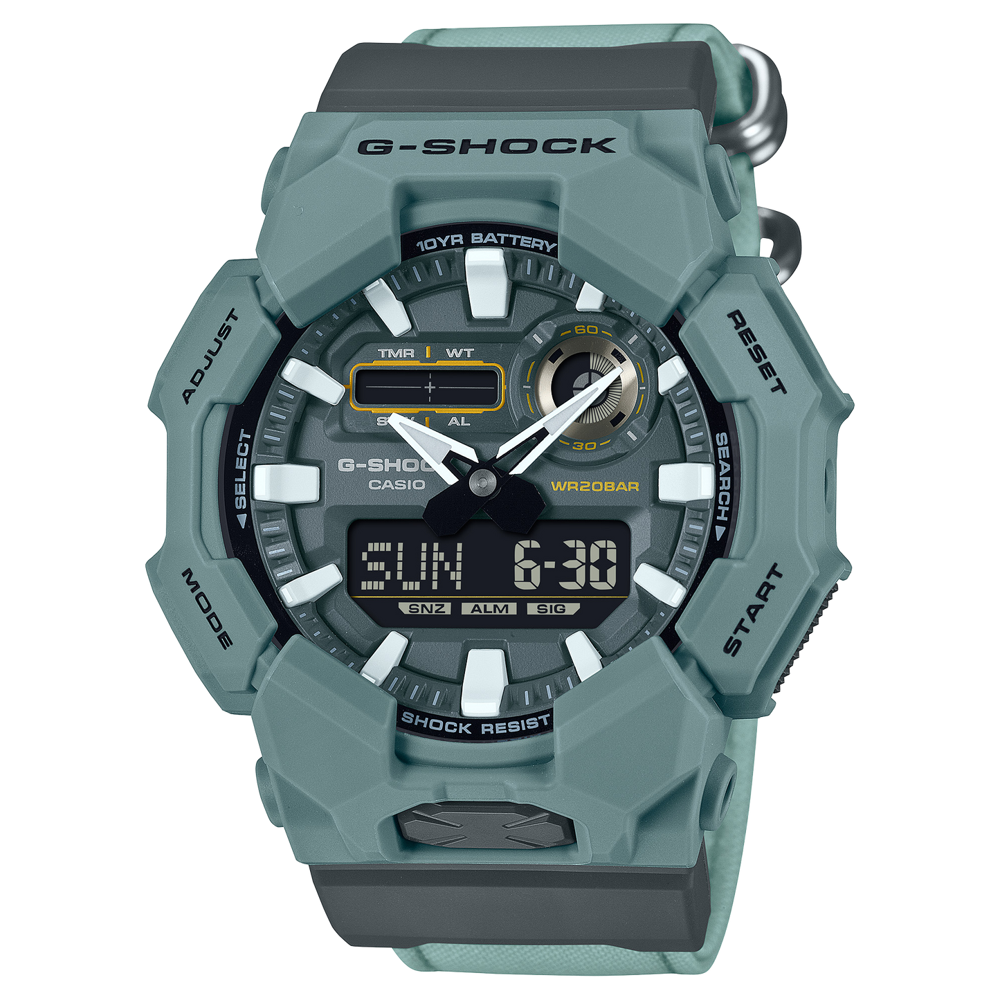 G-Shock de hombre correa de tela 10 años de batería – GA-010CE-2A