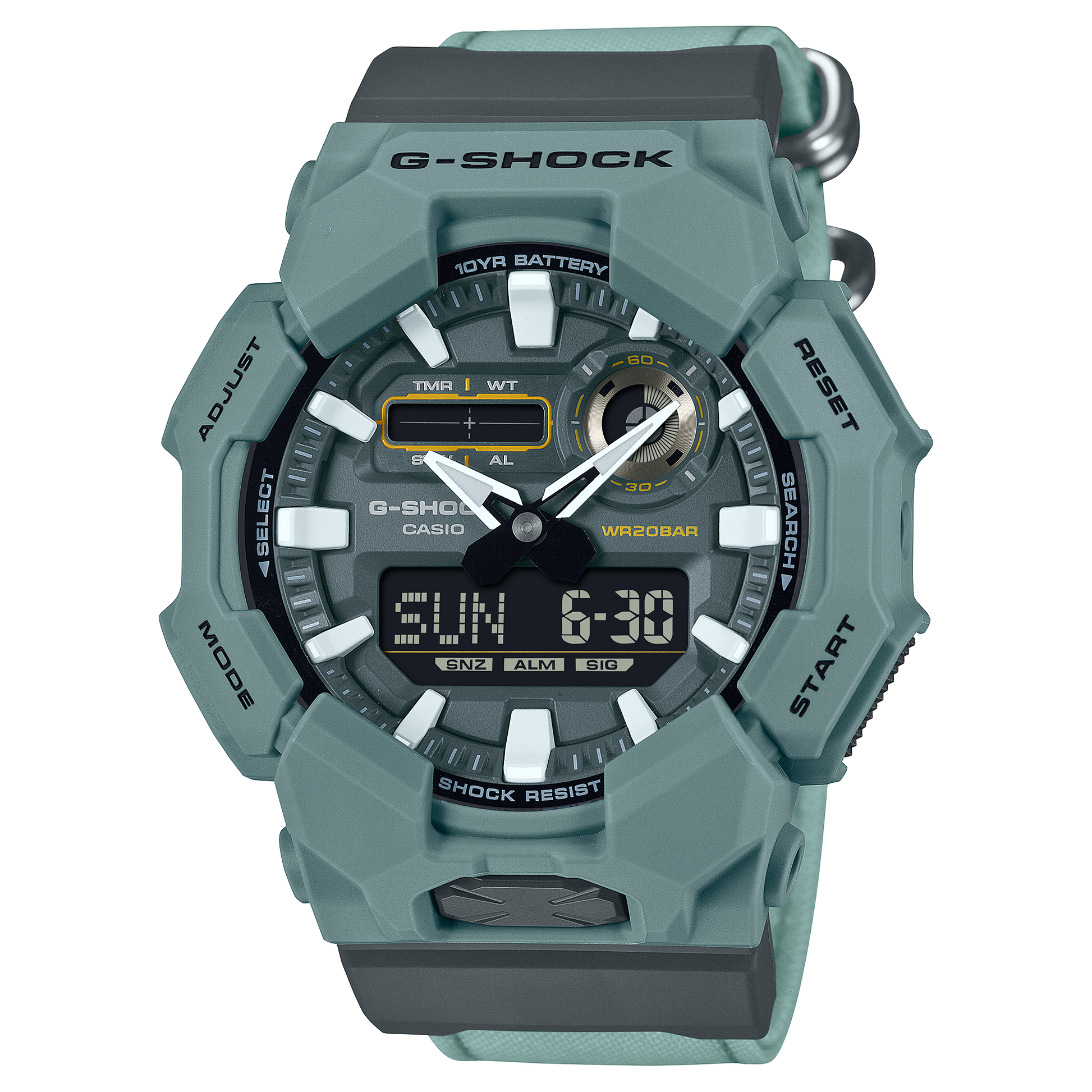 G-Shock de hombre correa de tela 10 años de batería – GA-010CE-2A