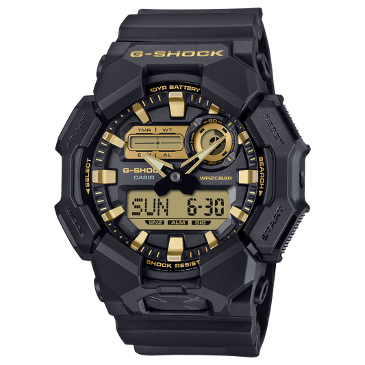 G-Shock de hombre pulsera de caucho 10 años de batería – GA-010GB-1A9