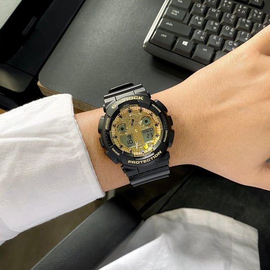 G-Shock de hombre correa de caucho – GA-100GGB-1A9