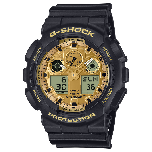 G-Shock de hombre correa de caucho – GA-100GGB-1A9