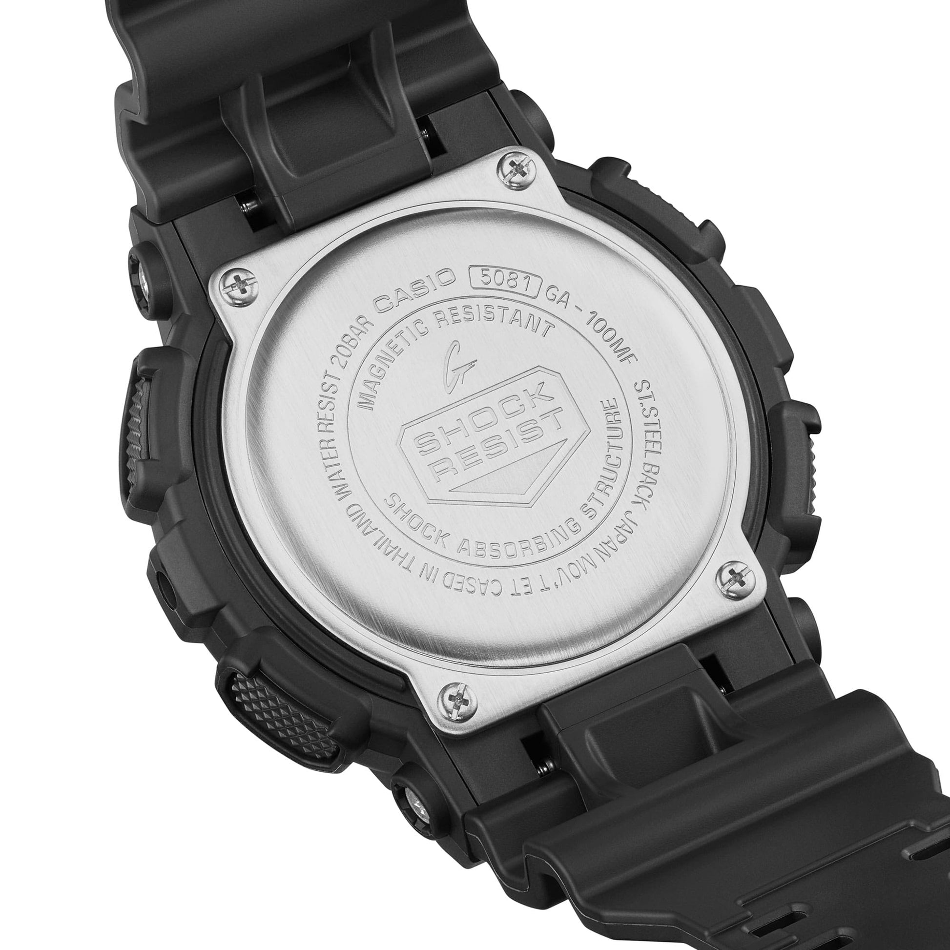 G-Shock Pulsera de Caucho para Caballero Digital y Análogo – GA-100MF-1A
