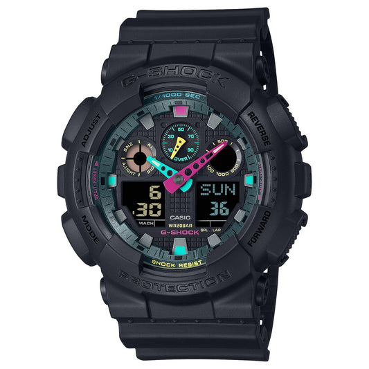 G-Shock Pulsera de Caucho para Caballero Digital y Análogo – GA-100MF-1A