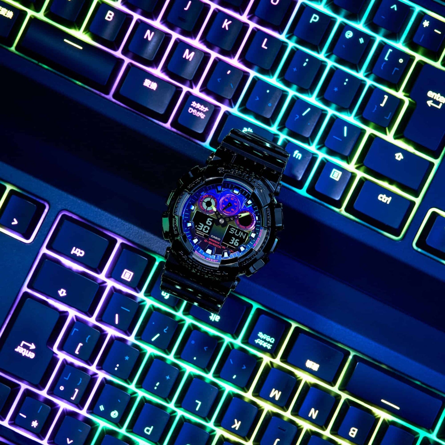 G-Shock para Hombre – GA-100RGB-1A