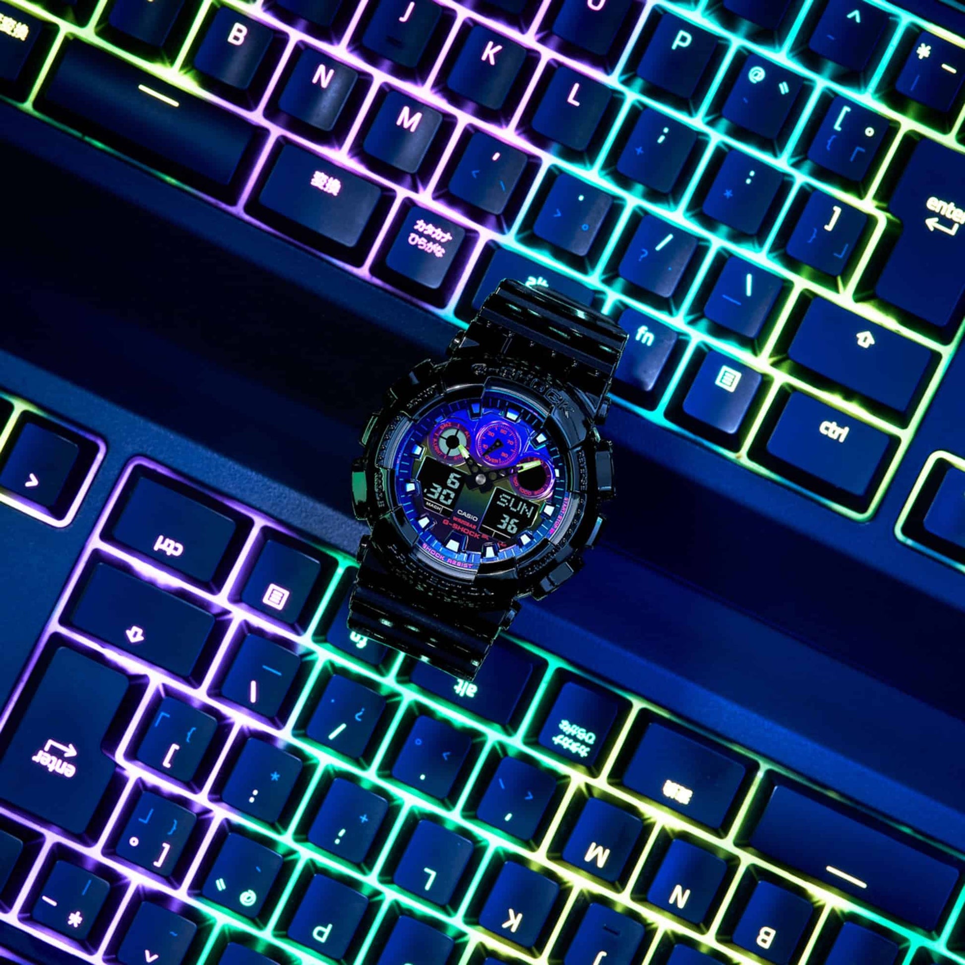 G-Shock para Hombre – GA-100RGB-1A