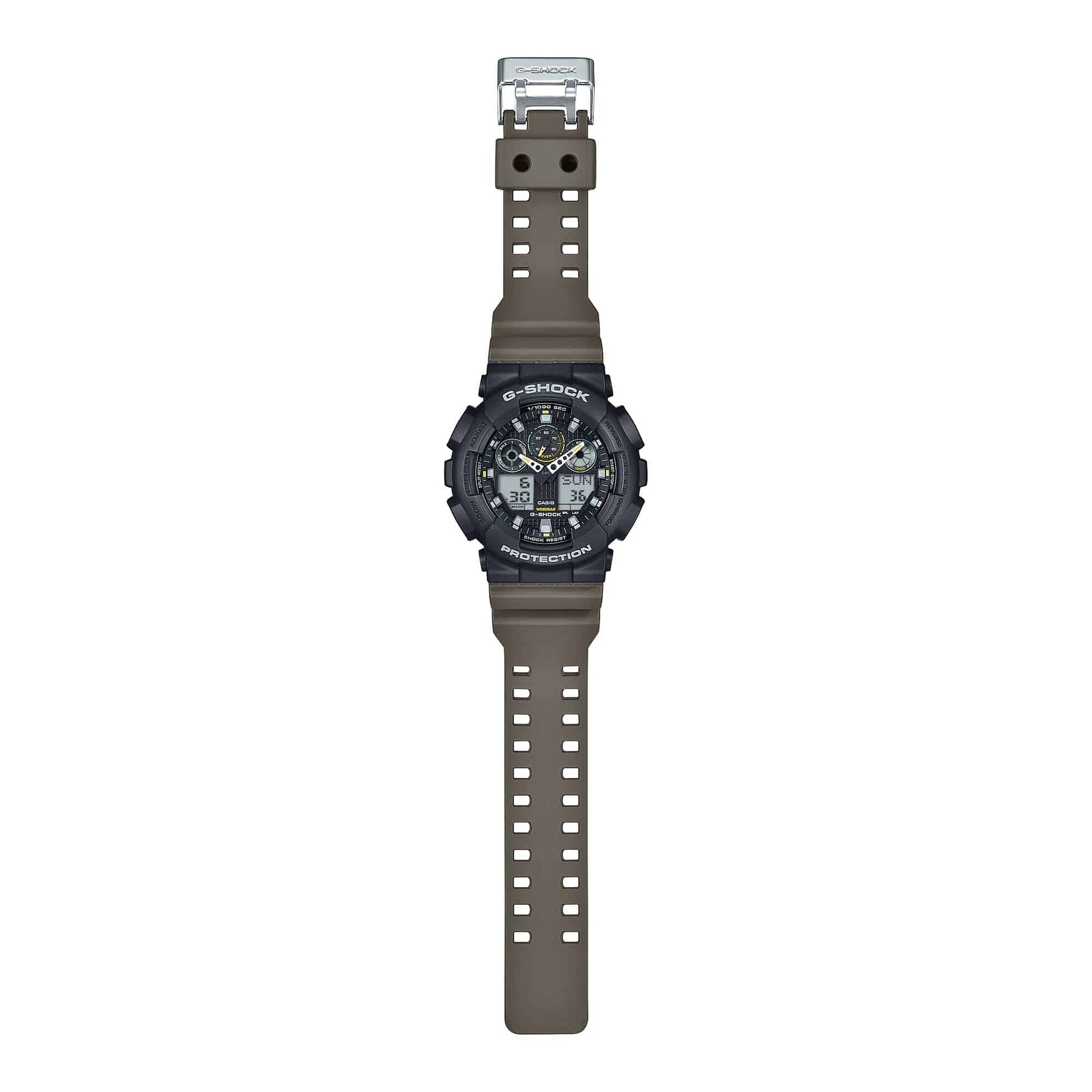 G-Shock para caballero sport con pulsera de resina – GA-100TU-1A3