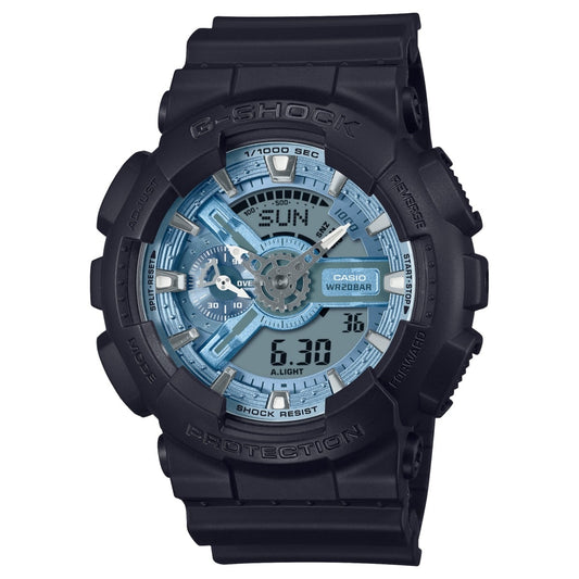 G-Shock Pulsera de Resina para Caballero Doble Hora – GA-110CD-1A2