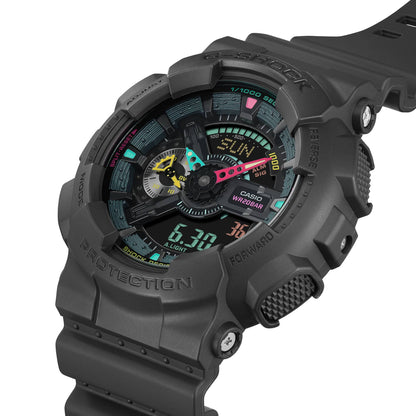 G-Shock Pulsera de Resina para Caballero Doble Hora – GA-110MF-1A