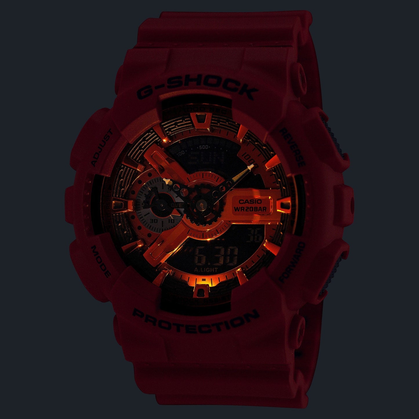 GA-110RRB-4A Reloj G-Shock de hombre correa de caucho