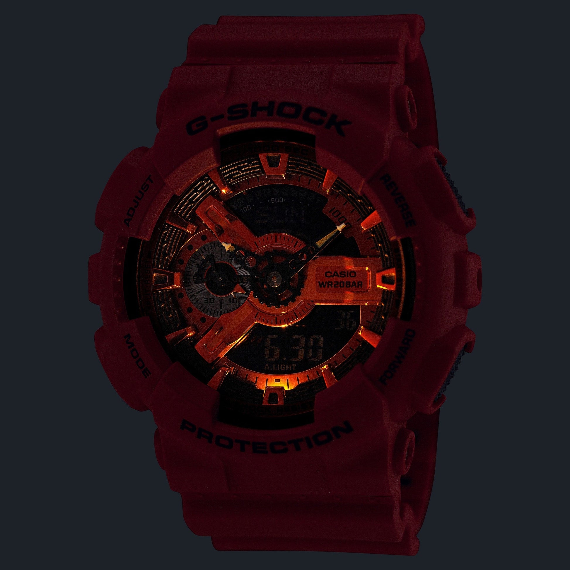 GA-110RRB-4A Reloj G-Shock de hombre correa de caucho