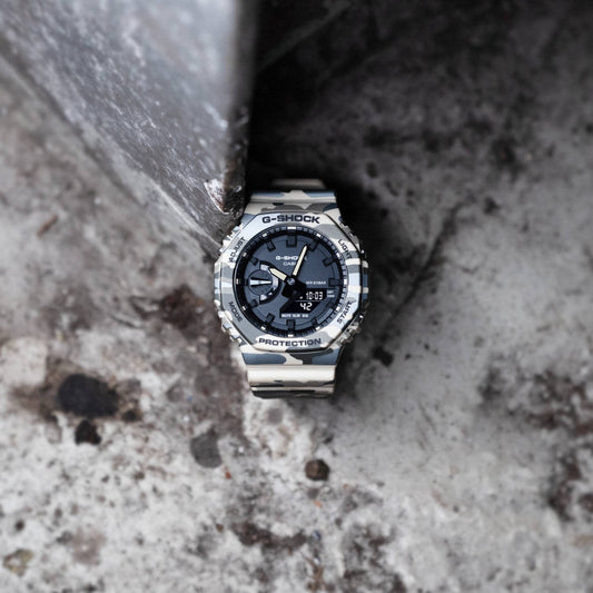 G-Shock unisex correa de caucho doble hora – GA-2100CM-5A