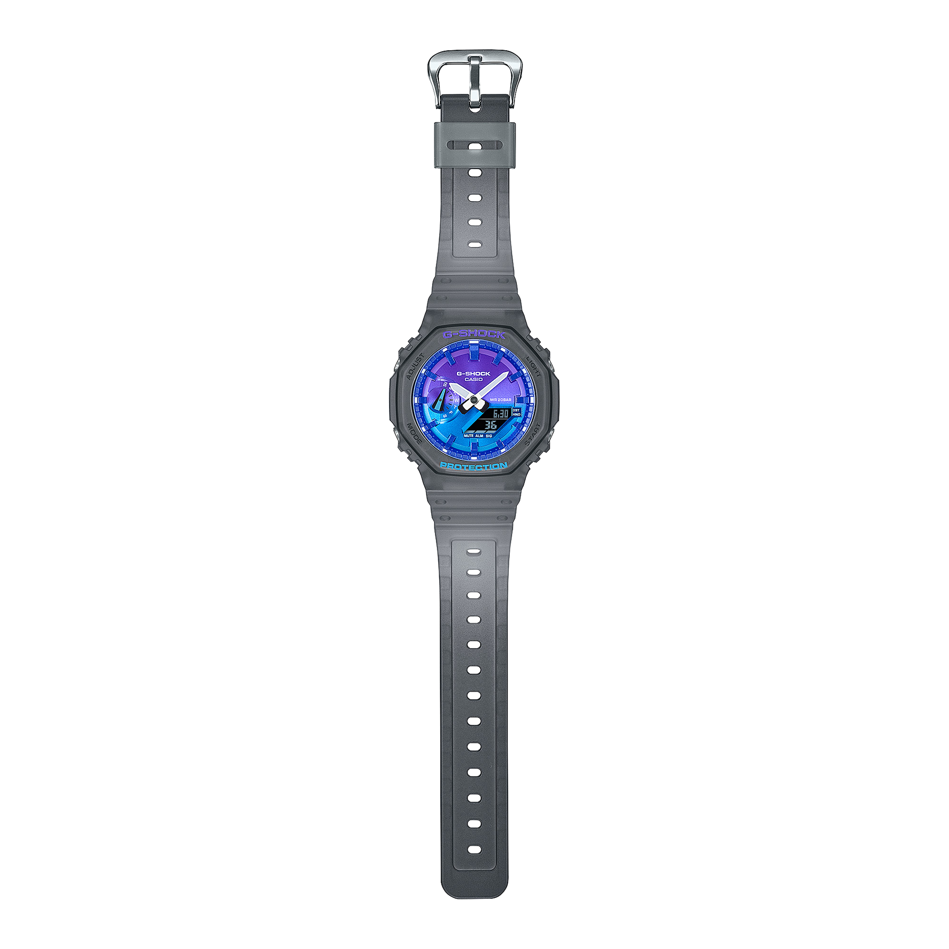 GA-2100FLS-8A2 Reloj G-Shock de hombre pulsera de caucho