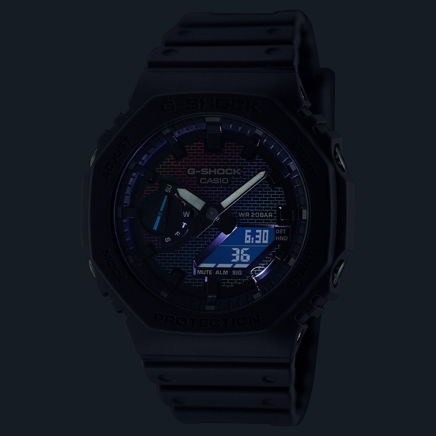 G-Shock para caballero pulsera de caucho – GA-2100RW-1A