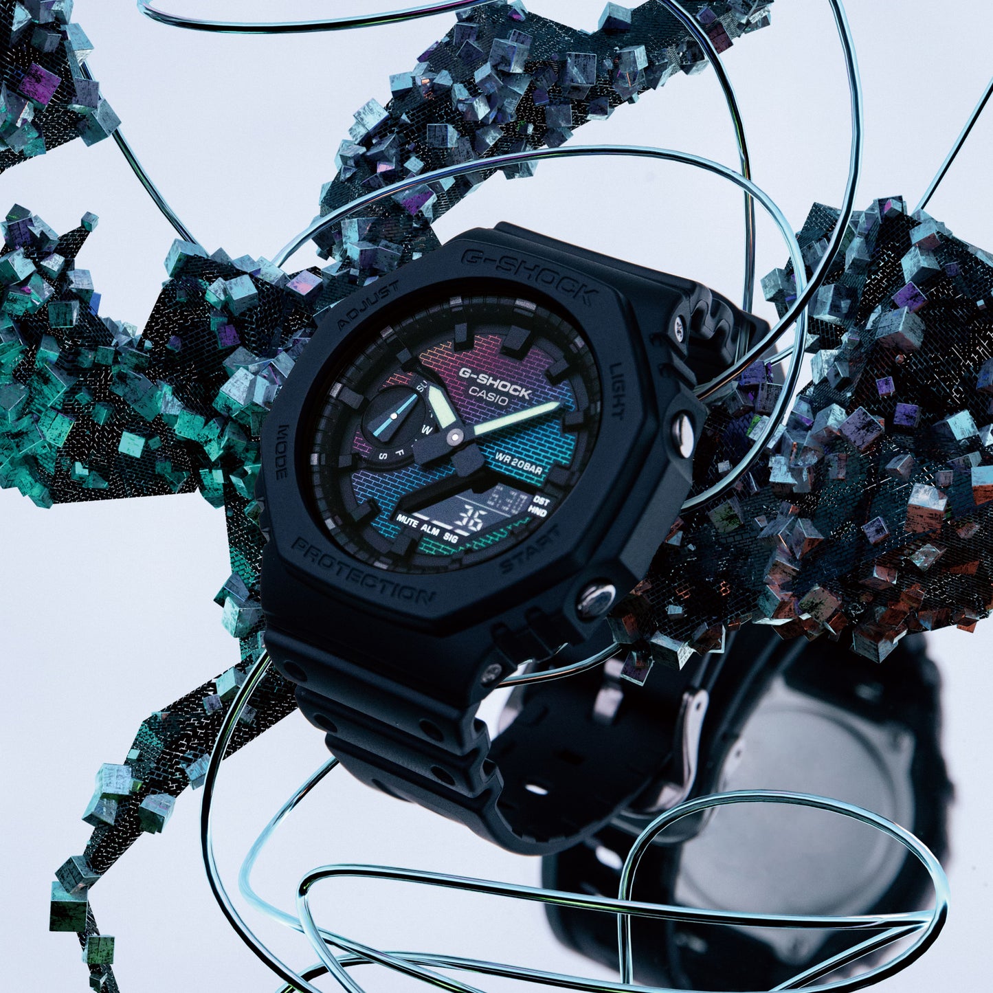 G-Shock para caballero pulsera de caucho – GA-2100RW-1A
