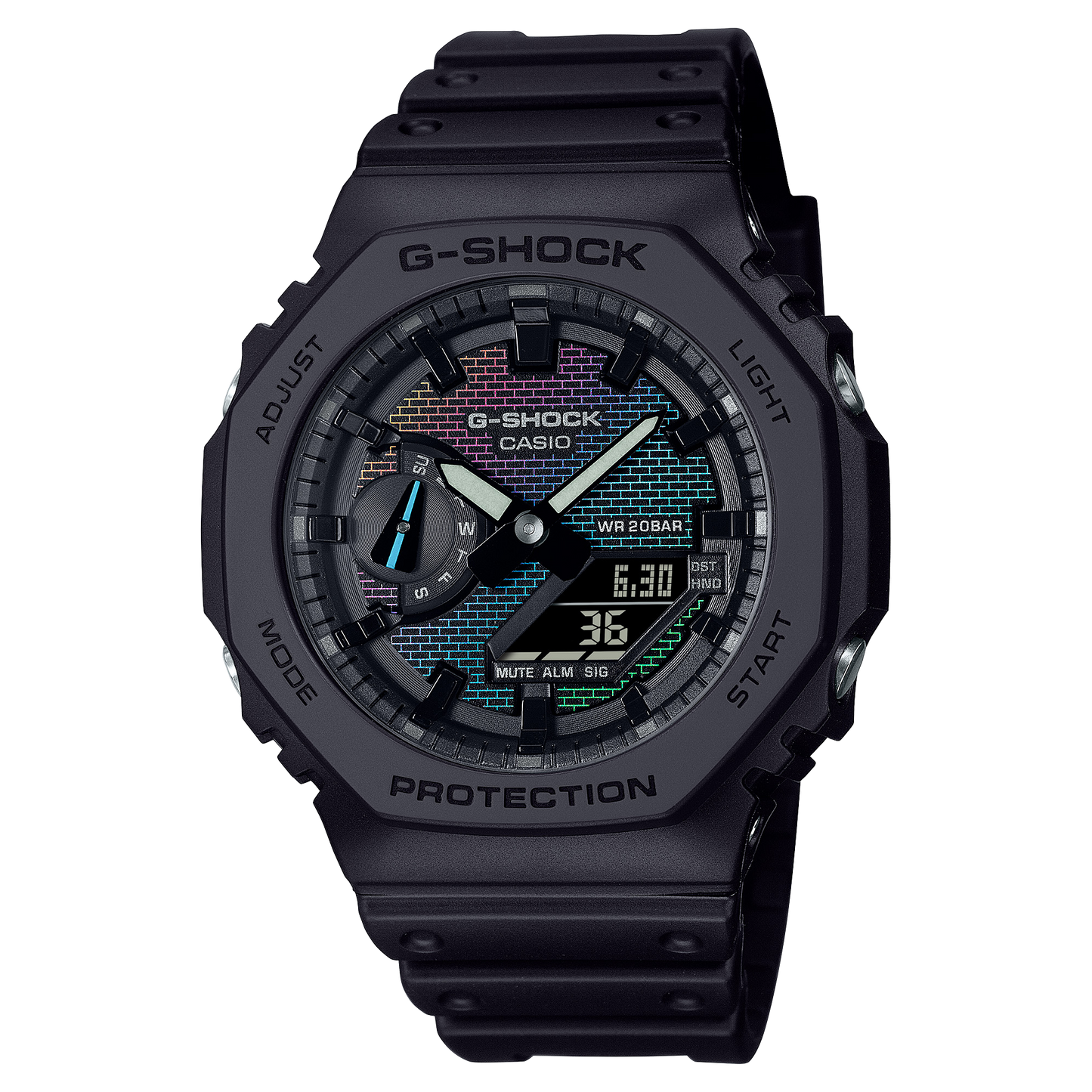 G-Shock para caballero pulsera de caucho – GA-2100RW-1A