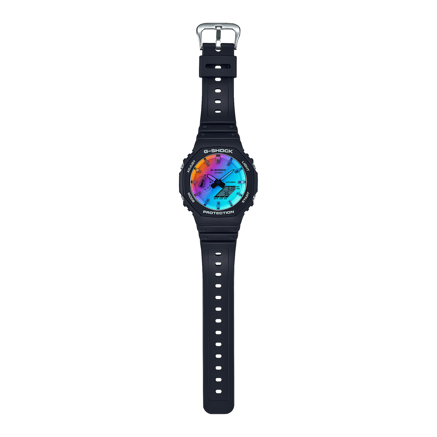 GA-2100SR-1A Reloj G-Shock de hombre pulsera de caucho