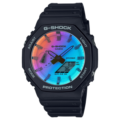 GA-2100SR-1A Reloj G-Shock de hombre pulsera de caucho