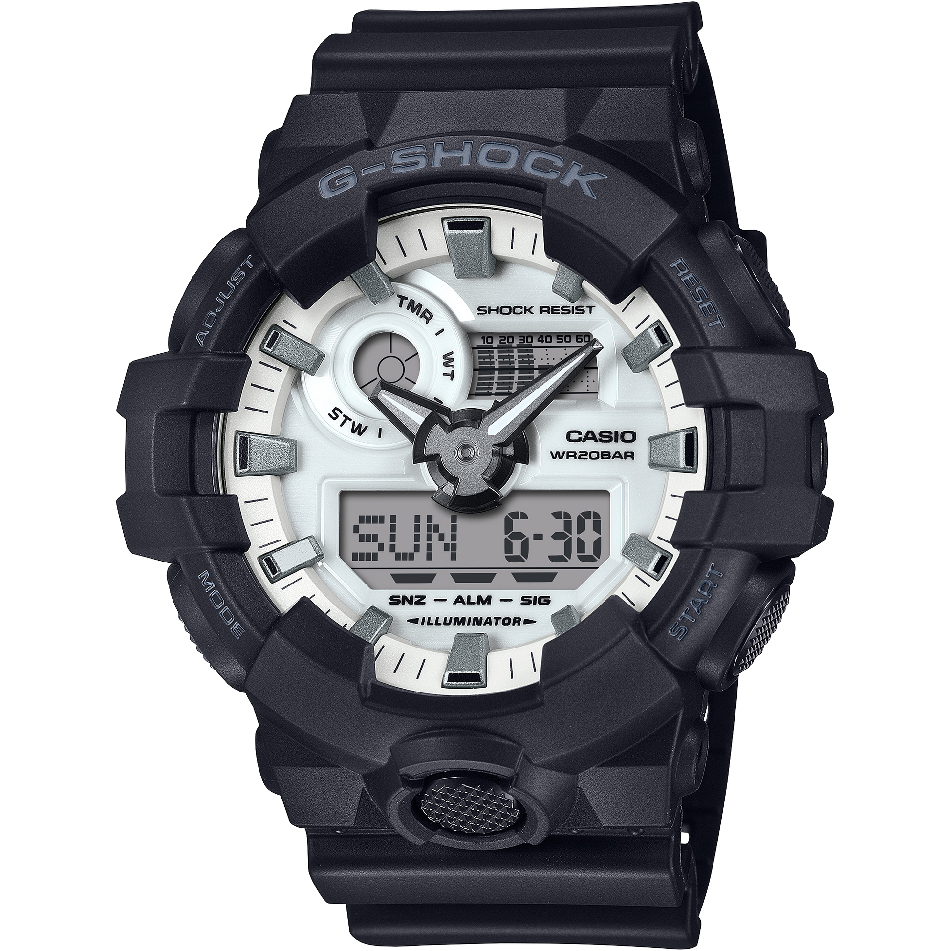 G-Shock para caballero pulsera de caucho – GA-700WD-1A
