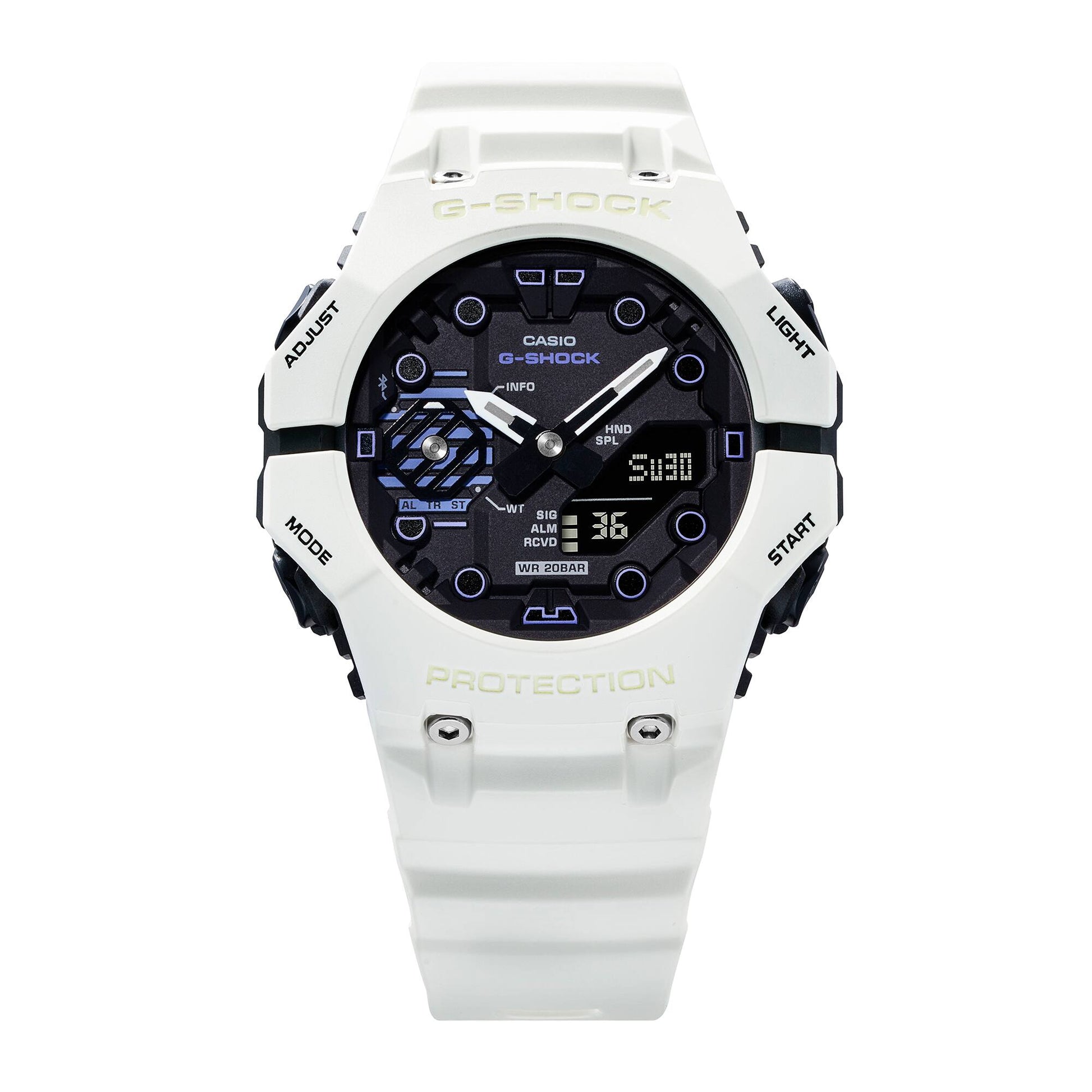 G-Shock Digital de Caucho para Hombre con Bisel Intercambiable con Bluetooth – G-B001SF-7