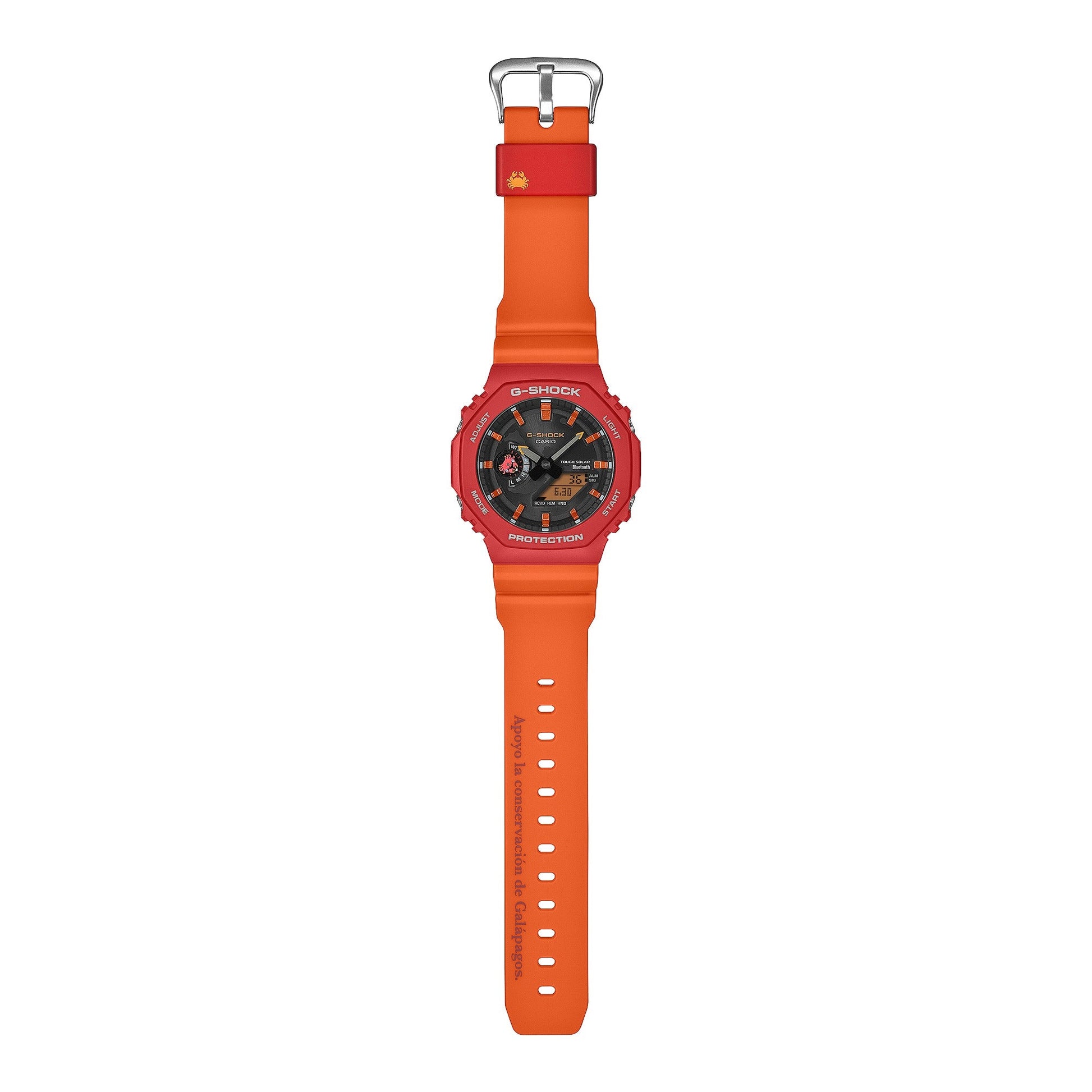 GA-B2100DF-4A Reloj G-Shock Charles Darwin de hombre correa de silicona doble hora