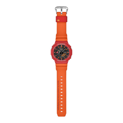 GA-B2100DF-4A Reloj G-Shock Charles Darwin de hombre correa de silicona doble hora