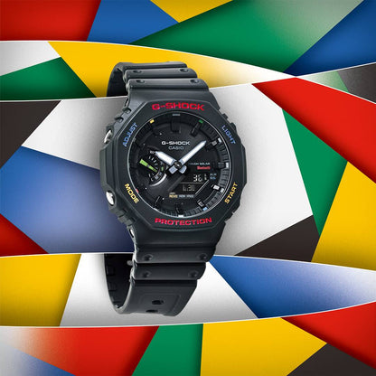 G-Shock Pulsera de Goma para Caballero Doble Hora – GA-B2100FC-1A