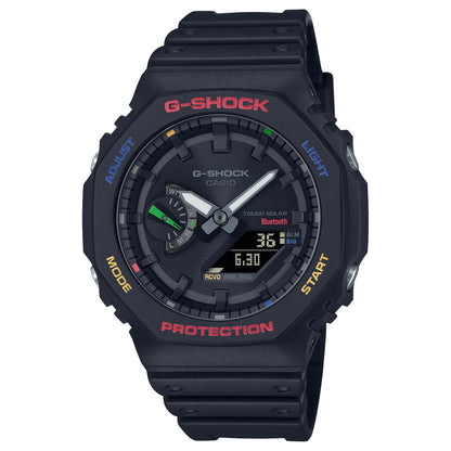 G-Shock Pulsera de Goma para Caballero Doble Hora – GA-B2100FC-1A