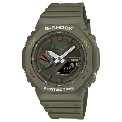G-Shock Pulsera de Goma para Caballero Doble Hora con Bluetooth – GA-B2100FC-3A