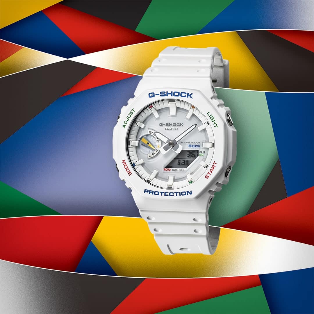 G-Shock Pulsera de Goma para Caballero Doble Hora – GA-B2100FC-7A