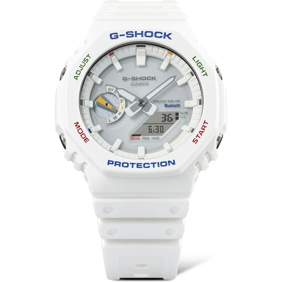 G-Shock Pulsera de Goma para Caballero Doble Hora – GA-B2100FC-7A