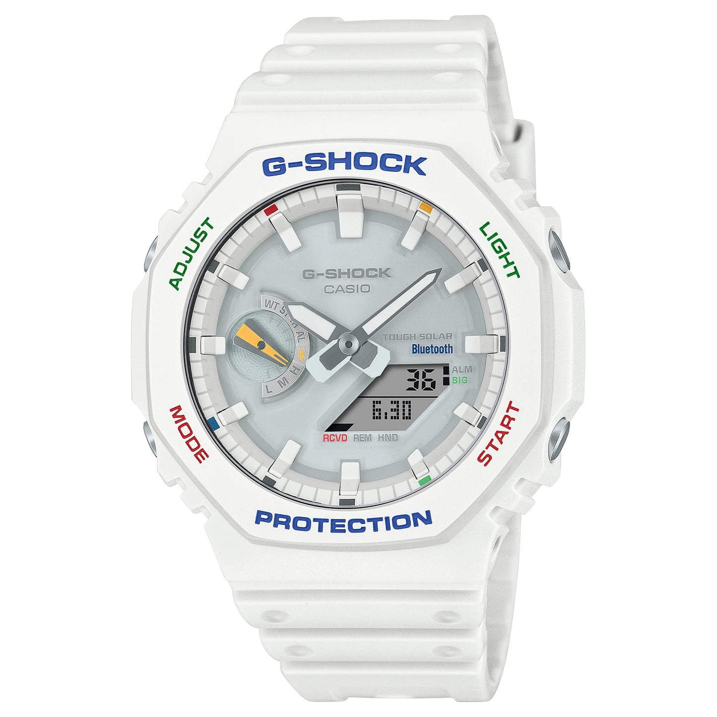 G-Shock Pulsera de Goma para Caballero Doble Hora – GA-B2100FC-7A