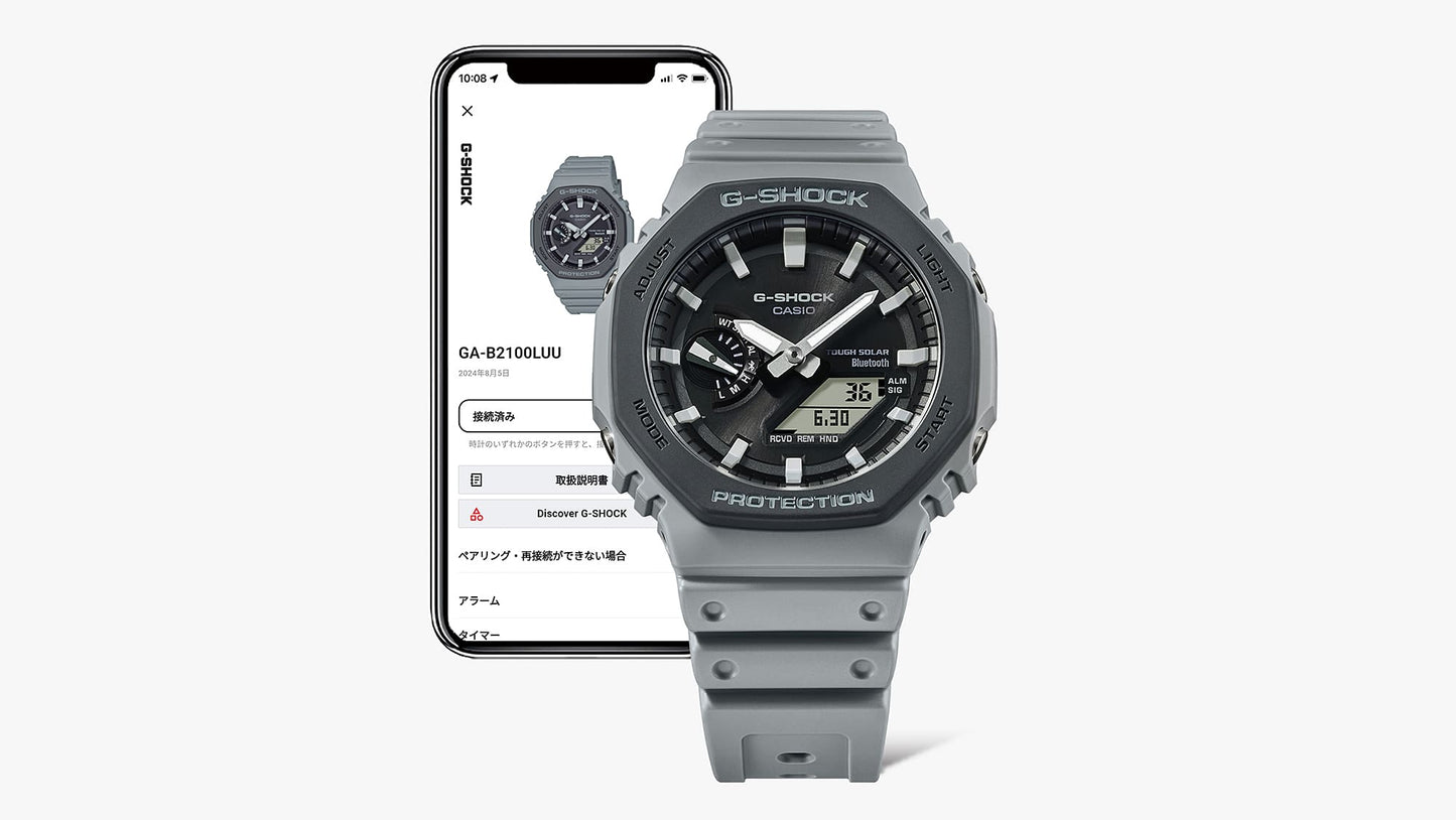 G-Shock para caballero pulsera de caucho con bluetooth – GA-B2100LUU-8A