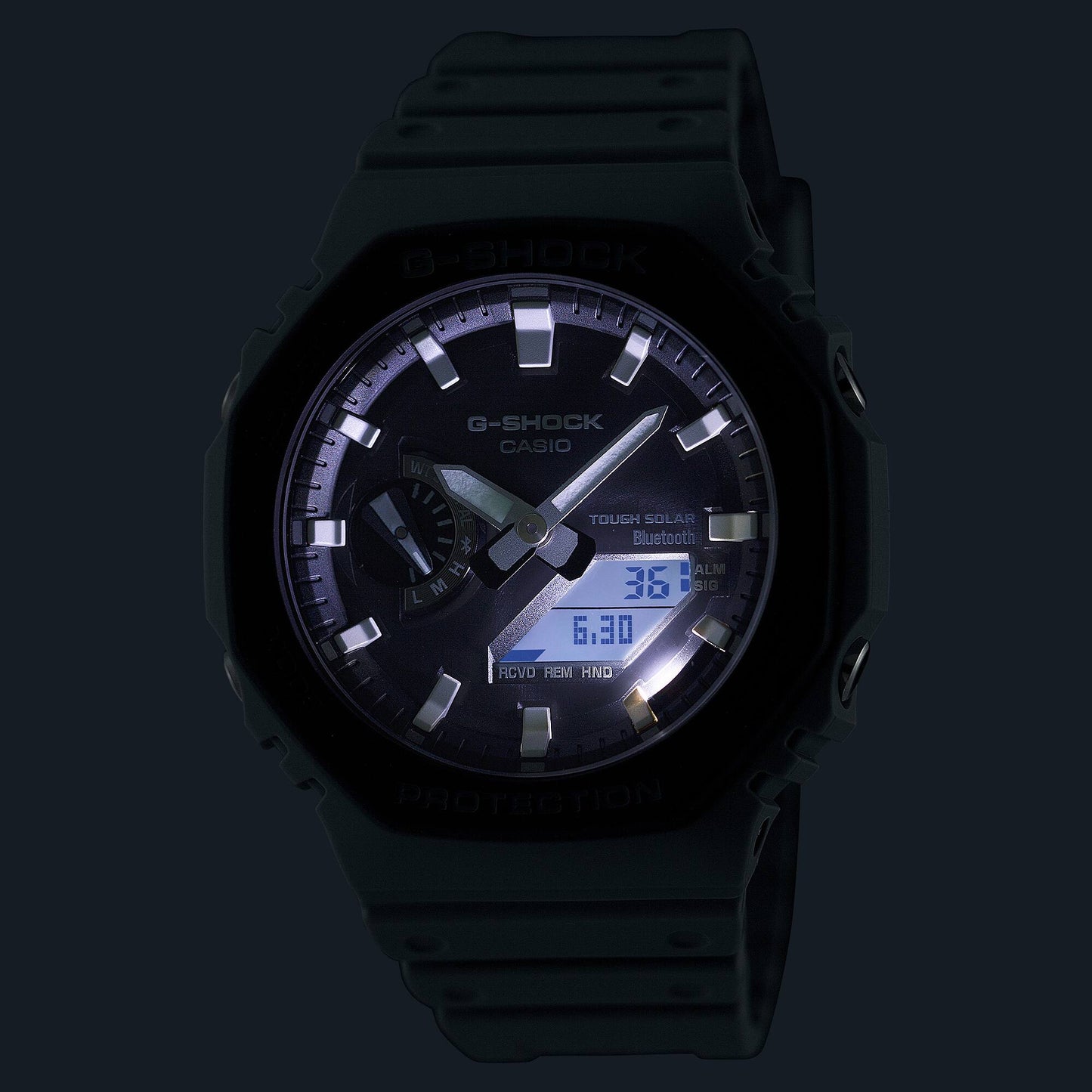 G-Shock para caballero pulsera de caucho con bluetooth – GA-B2100LUU-8A