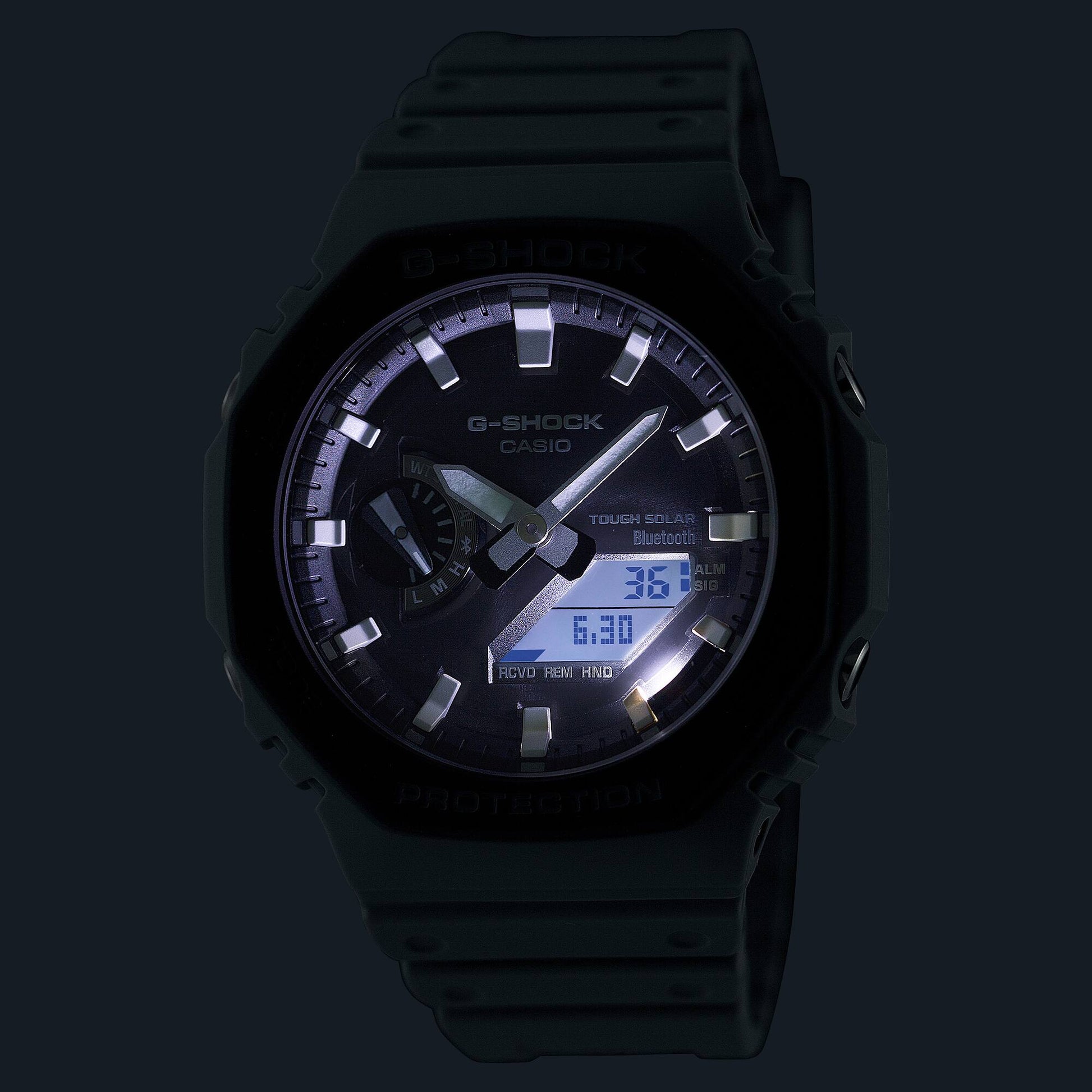 G-Shock para caballero pulsera de caucho con bluetooth – GA-B2100LUU-8A