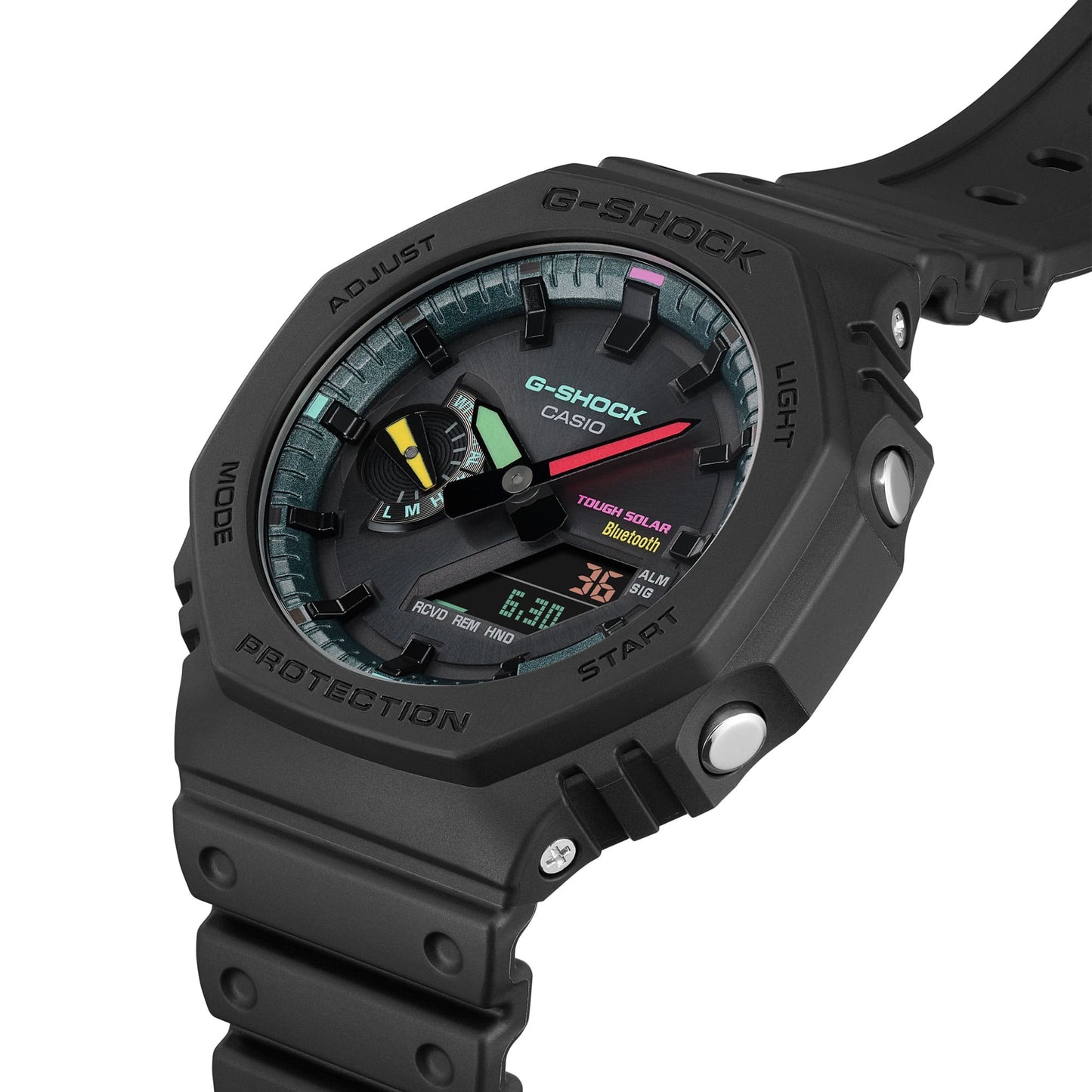 G-Shock Doble Hora para caballero correa de caucho – GA-B2100MF-1A