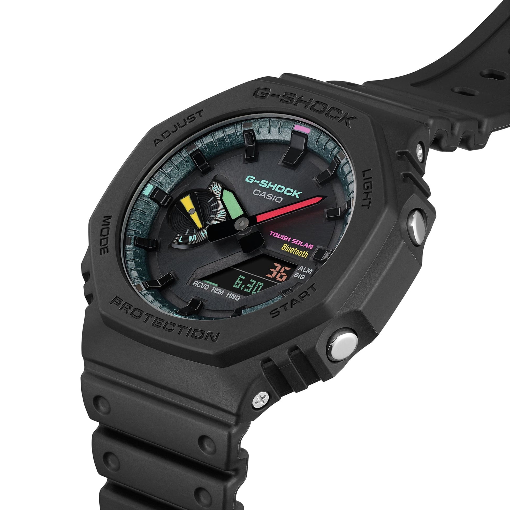 G-Shock Doble Hora para caballero correa de caucho – GA-B2100MF-1A