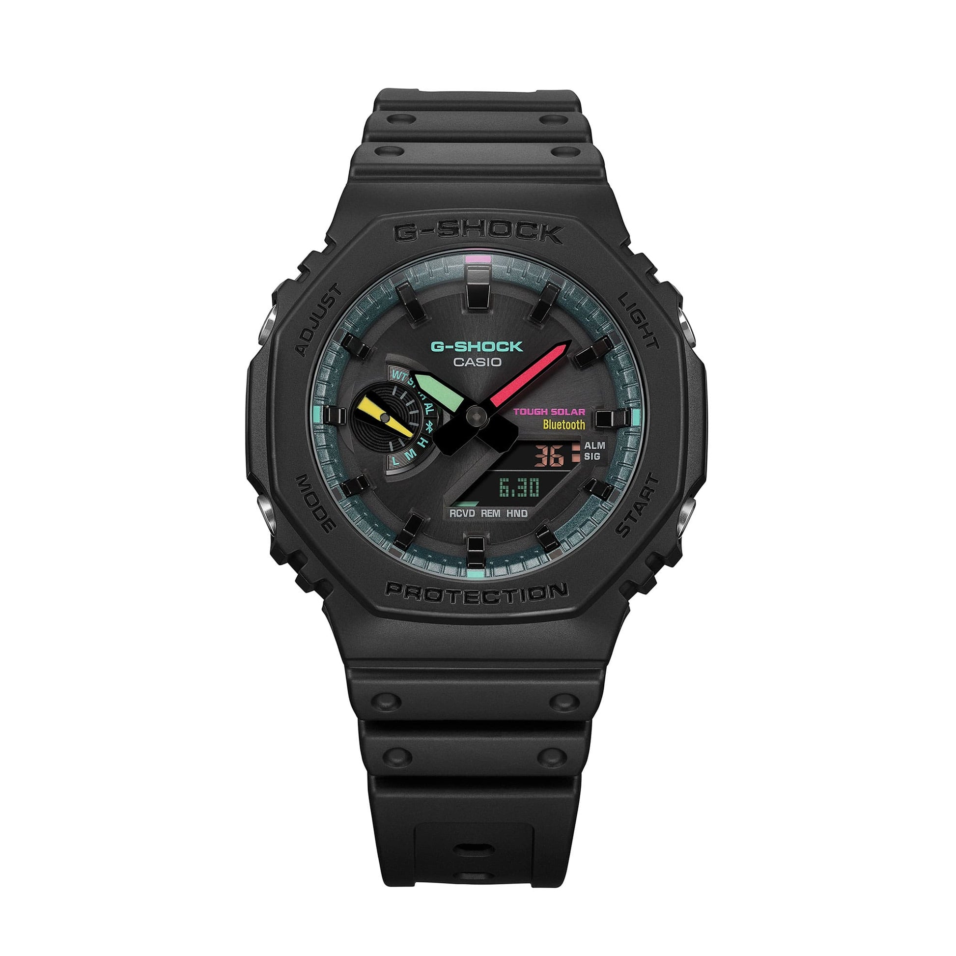 G-Shock Doble Hora para caballero correa de caucho – GA-B2100MF-1A