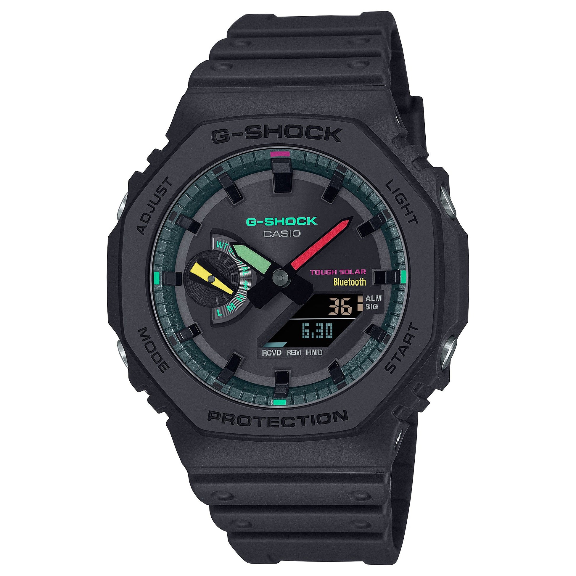 G-Shock Doble Hora para caballero correa de caucho – GA-B2100MF-1A