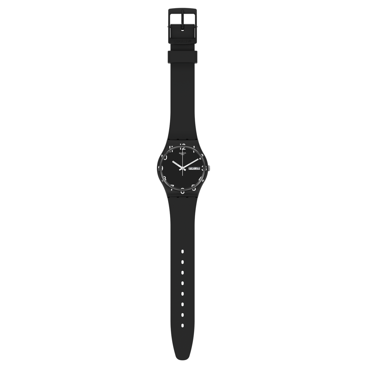 Swatch Over Black de hombre banda de resina 34 mm – GB757