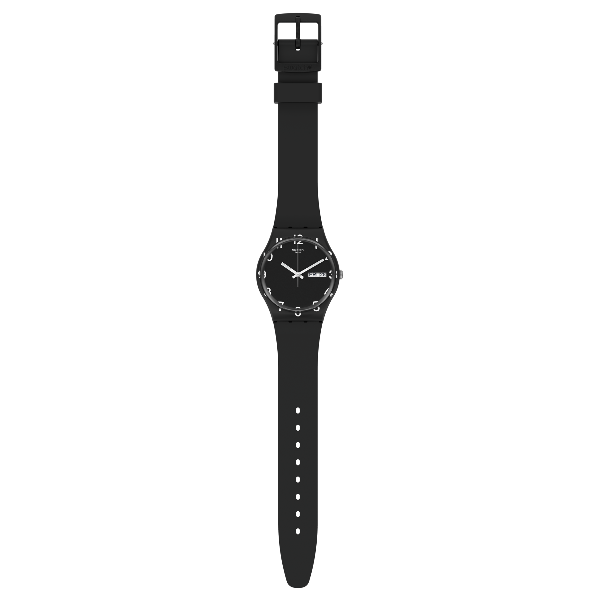 Swatch Over Black de hombre banda de resina 34 mm – GB757